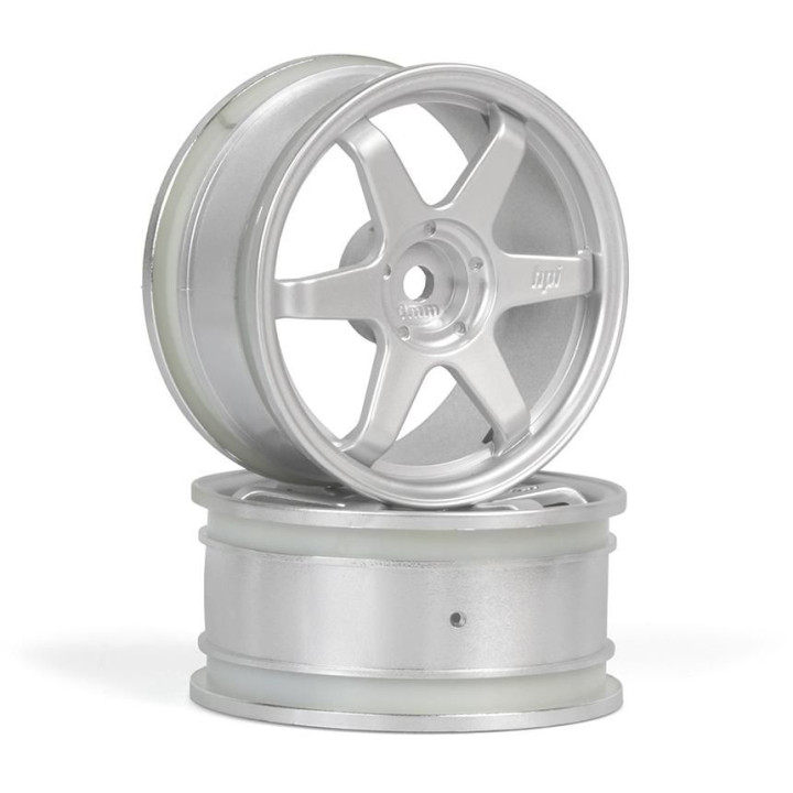 TE37 disky 26mm stříbrné (0mm offset) 2ks