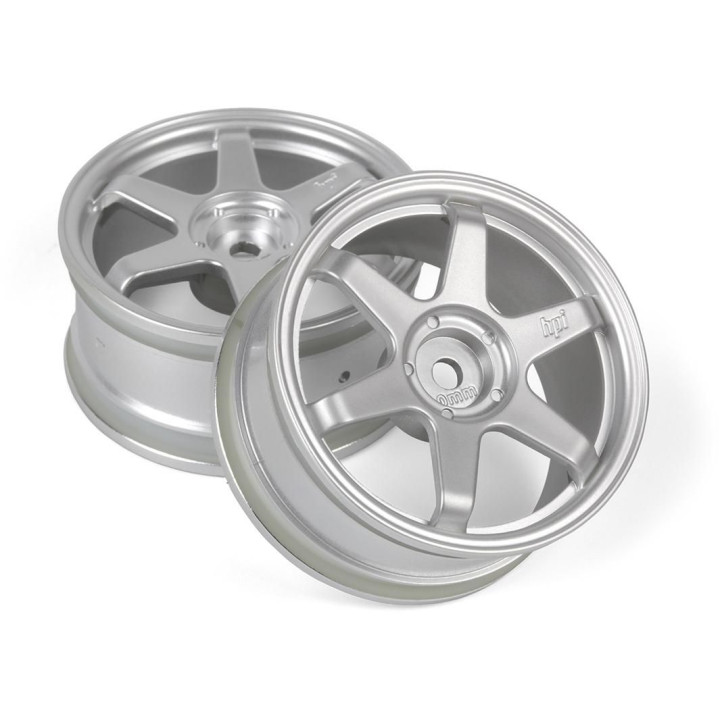 TE37 disky 26mm stříbrné (0mm offset) 2ks