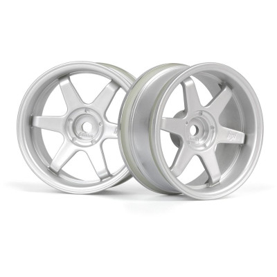 TE37 disky 26mm stříbrné (6mm offset) 2ks