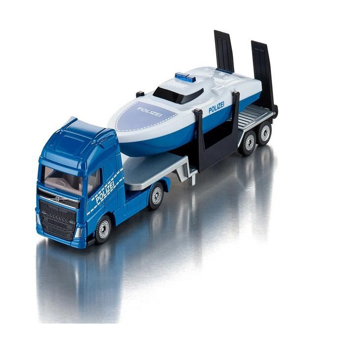 SIKU Super - tahač Volvo s člunem 1:87