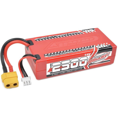 LiPo Hardcase akumulátor 50C - 2500mAh - 2S - 7,4V - XT-60