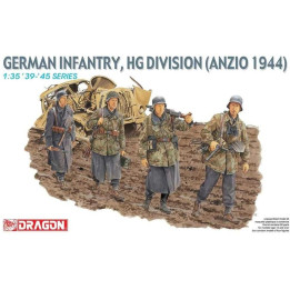 Model Kit figurky 6158 - GERMAN INFANTRY HG DIV ANZIO 1944 (1:35)