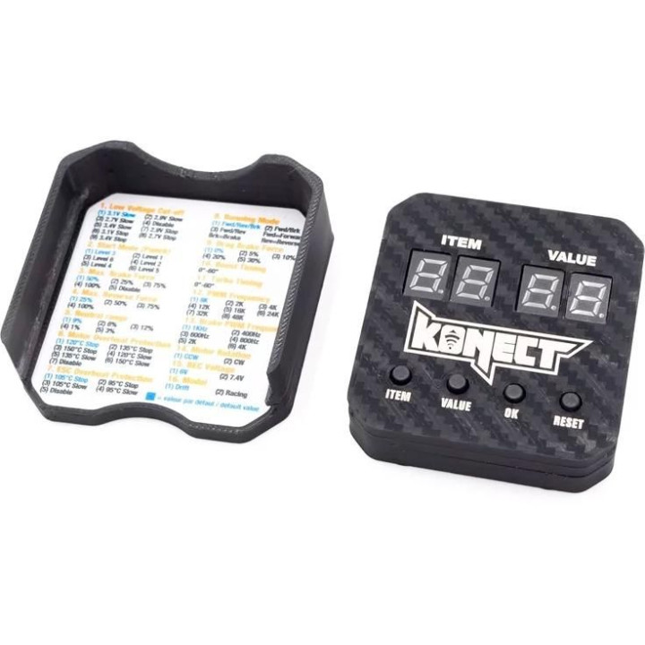 1/10 Konect Elite senzorový 100A 2S závodní regulátor s programovací kartou