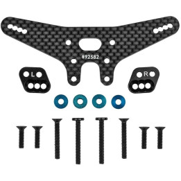 RC10B7.1 FT Konverzní sada zadní věže tlumičů Gull Dropper desek, - 2mm