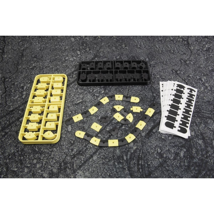 nano-TTR set obrubníků - černá a žlutá
