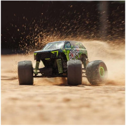RC model auta Arrma Gorgon Grom v měřítku 1:16, s náhonem 4WD, funkcemi Smart a rychlostí až 30 km/h. Precizně zkonstruovaný malý zábavný model oblíbeného typu monster truck. Stylová karoserie, kompletně připraven k jízdě, včetně baterie a nabíječe.