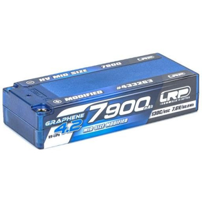 HV Mid Size Modified GRAPHENE-4.2 7900mAh Hardcase aku - 7.6V LiPo - 130C/65C