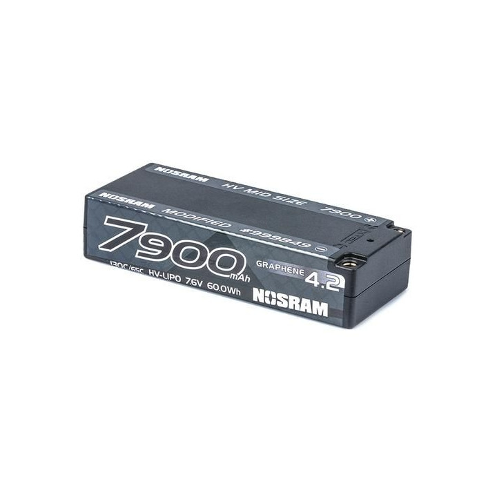HV Mid Size Modified GRAPHENE-4.2 7900mAh Hardcase aku - 7.6V LiPo - 130C/65C