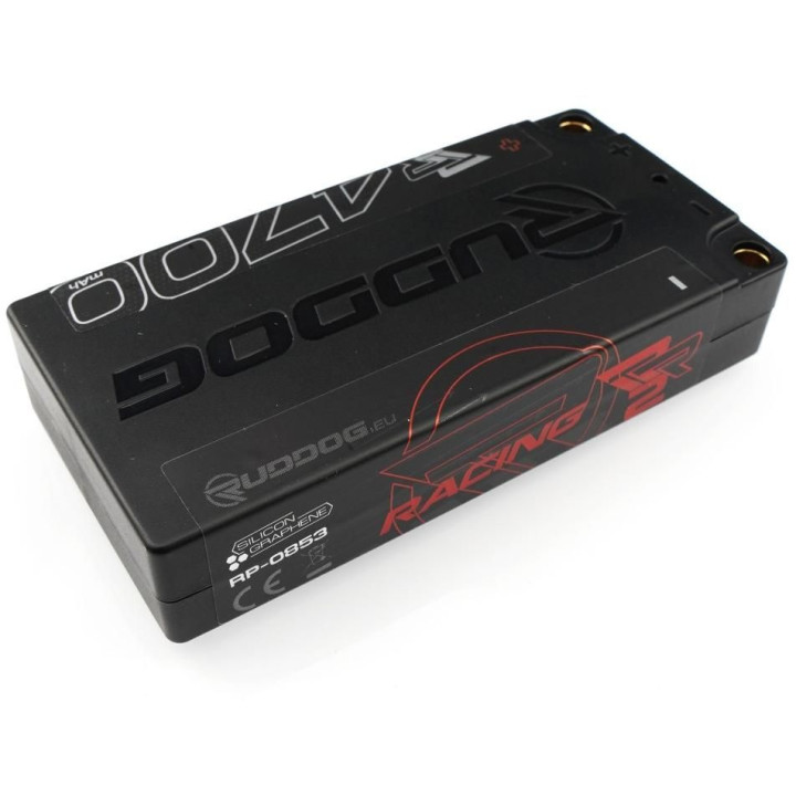 RUDDOG Racing RR2 4700mAh 150C/75C 7.6V 18,5mm LCG Short Stick Pack LiPo-HV akumulátor