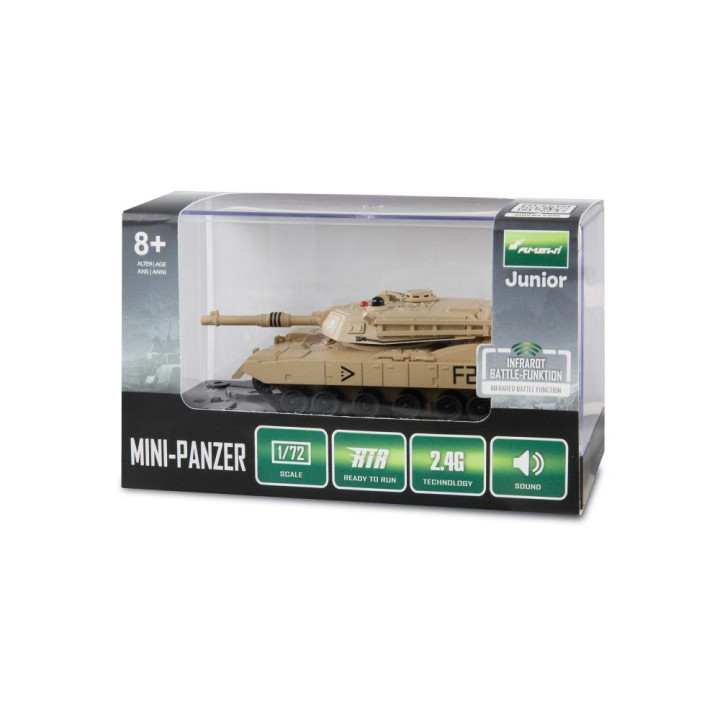 AMEWI Abrams Mini-Panzer s IR bojovou funkciou 1:72 RTR | RCsvet