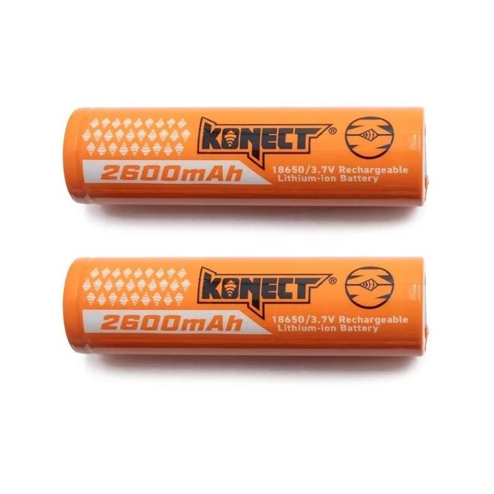 Li-ion akumulátory 18650 2600mAh (2 ks) s úložným pouzdrem