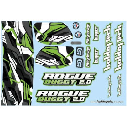 Rogue Buggy 2.0 Samolepky zelené