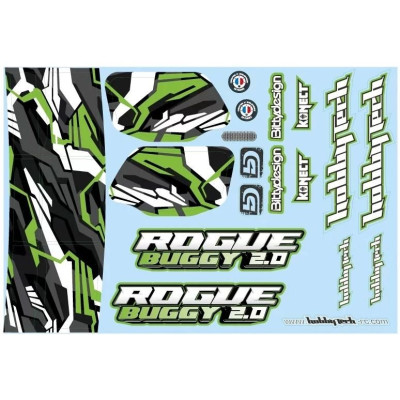 Rogue Buggy 2.0 Samolepky zelené