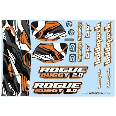 Rogue Buggy 2.0 Samolepky oranžové