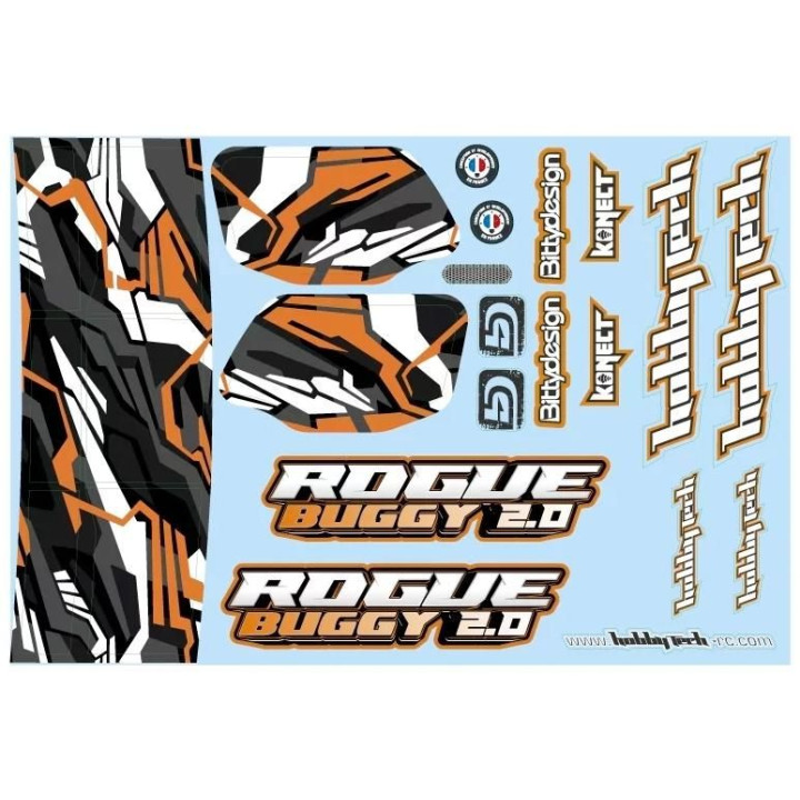 Rogue Buggy 2.0 Samolepky oranžové