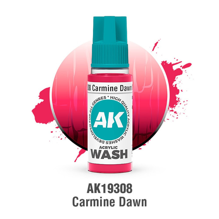 Carmine Dawn Wash – Acrylic Wash 18 ml AK19308 | RCsvet
