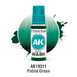 Putrid Green Wash – Acrylic Wash 18 ml AK19311 | RCsvet