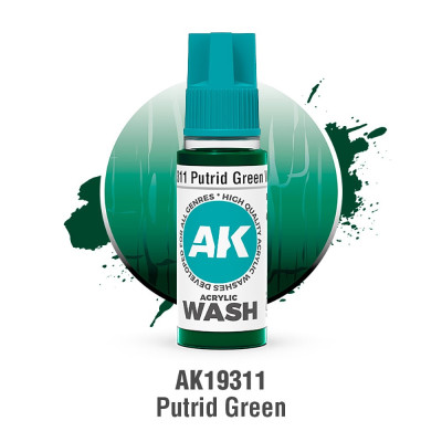 Putrid Green Wash – Acrylic Wash 18 ml AK19311 | RCsvet