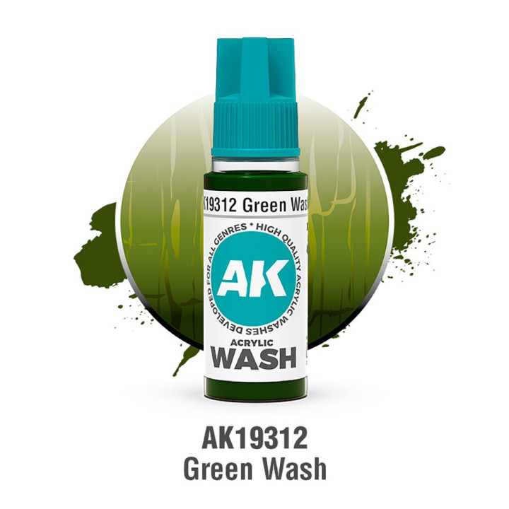 Green Wash – Acrylic Wash 18 ml AK19312 | RCsvet