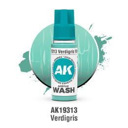 Verdigris Wash – Acrylic Wash 18 ml AK19313 | RCsvet