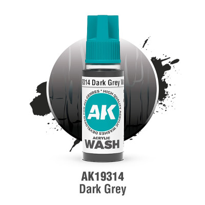 Dark Grey Wash – Acrylic Wash 18 ml AK19314 | RCsvet