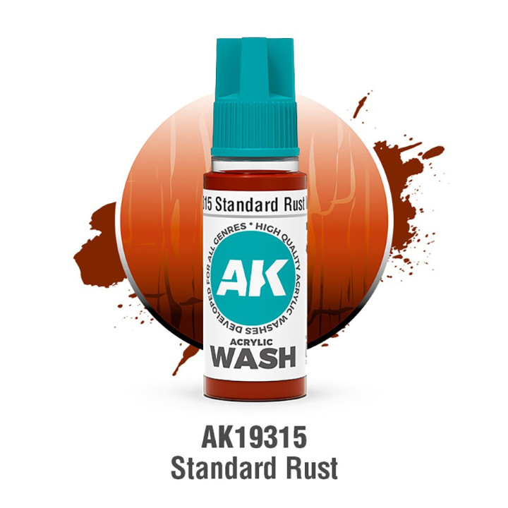 Standard Rust Wash – Acrylic Wash 18 ml AK19315 | RCsvet