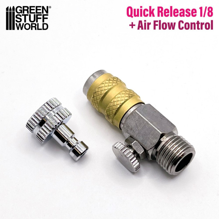 QuickRelease Adaptor with Air Flow Control 1/8 / Rýchloupínací adaptér s reguláciou prieto