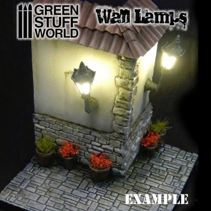 10x Classic WALL Lamps with LED Lights / 10x klasické nástenné svietidlá s LED svetlami