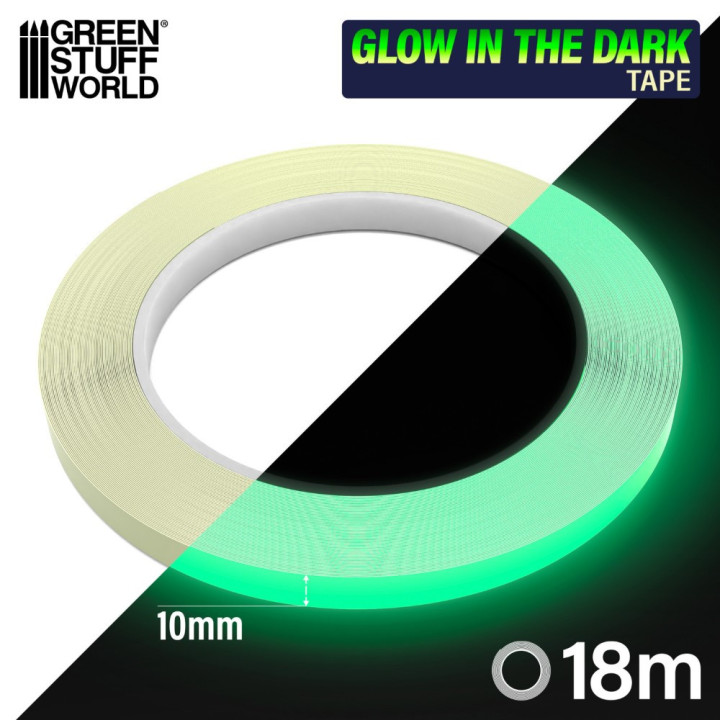 Glow in the dark tape 10mm / Svietiaca páska v tme 10 mm