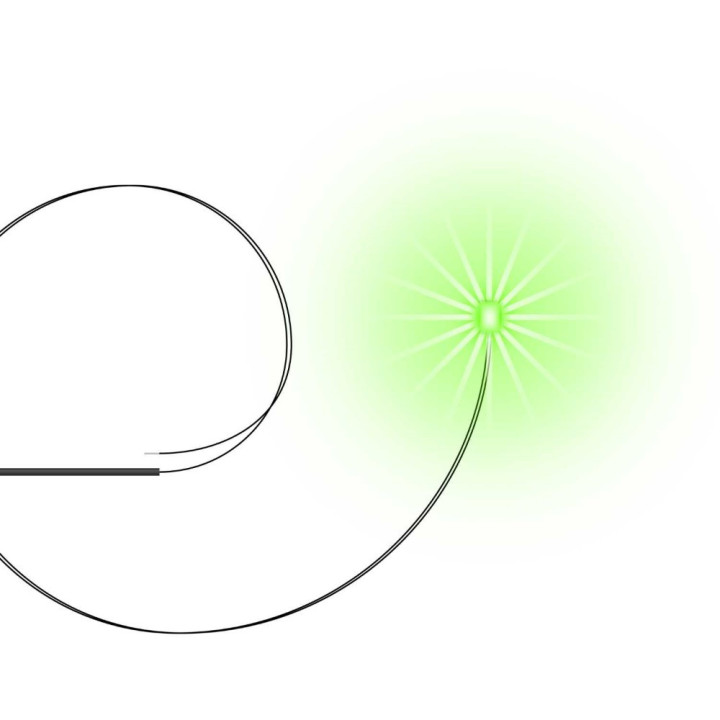 LEDs BLINKING GREEN light - 2mm / LED diódy BLIKAJÚCA ZELENÁ - 2 mm 10ks