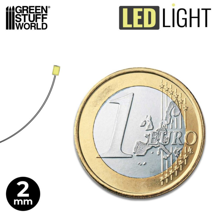LEDs GREEN light - 2mm / LED diódy ZELENÁ - 2 mm 10ks