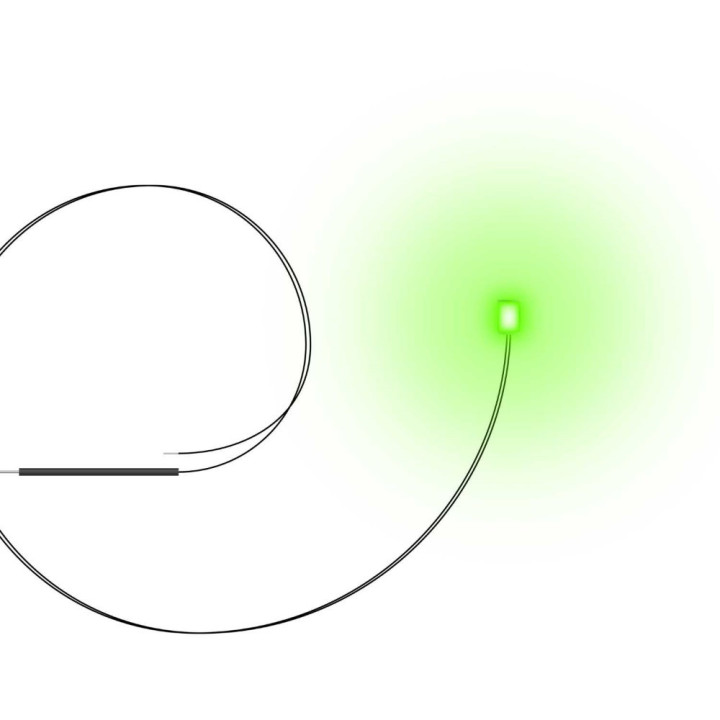 LEDs GREEN light - 2mm / LED diódy ZELENÁ - 2 mm 10ks