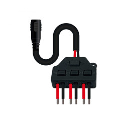 Multiple Fast connector (x3) + Jack female connector / Viacnásobný rýchly konektor (x3) +