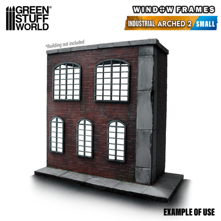 Industrial Arched Miniature Windows - Small (type 2) / Priem. obl. miniatúrne okná-malé 2