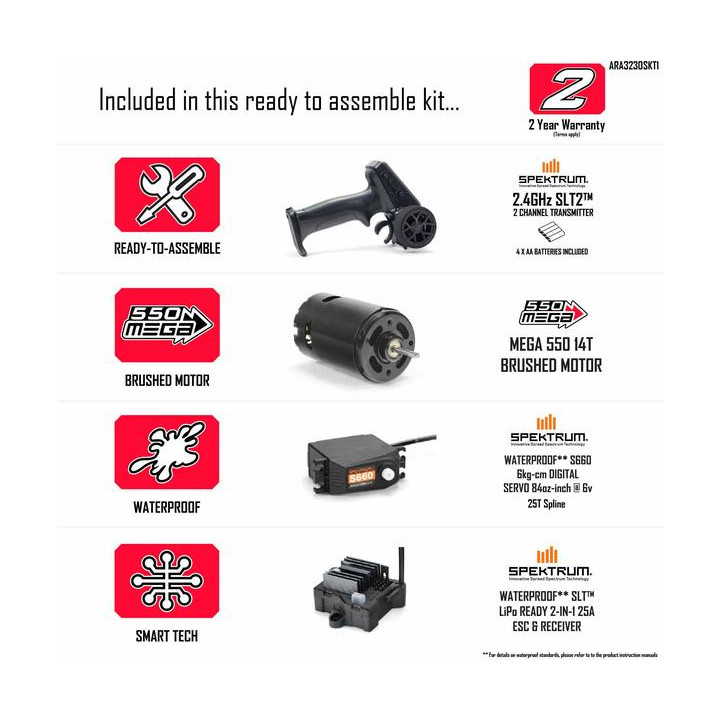 Arrma Gorgon 1:10 Kit Smart RTA čirá