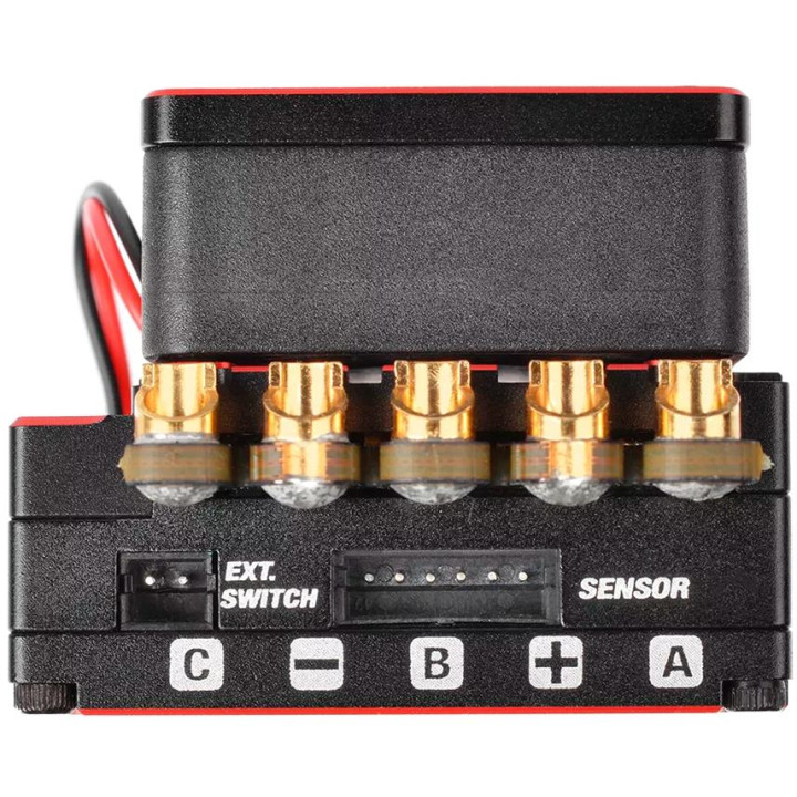CMM-10 Racing Controller - 2-3S - 220A - senzorový regulátor - černý/červený