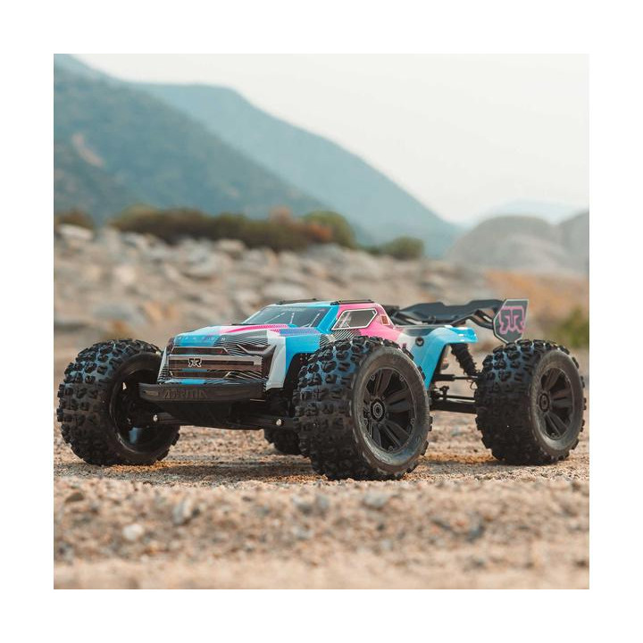 Arrma Kraton 6S V6 BLX 1:8 4WD RTR modrá/oranžová