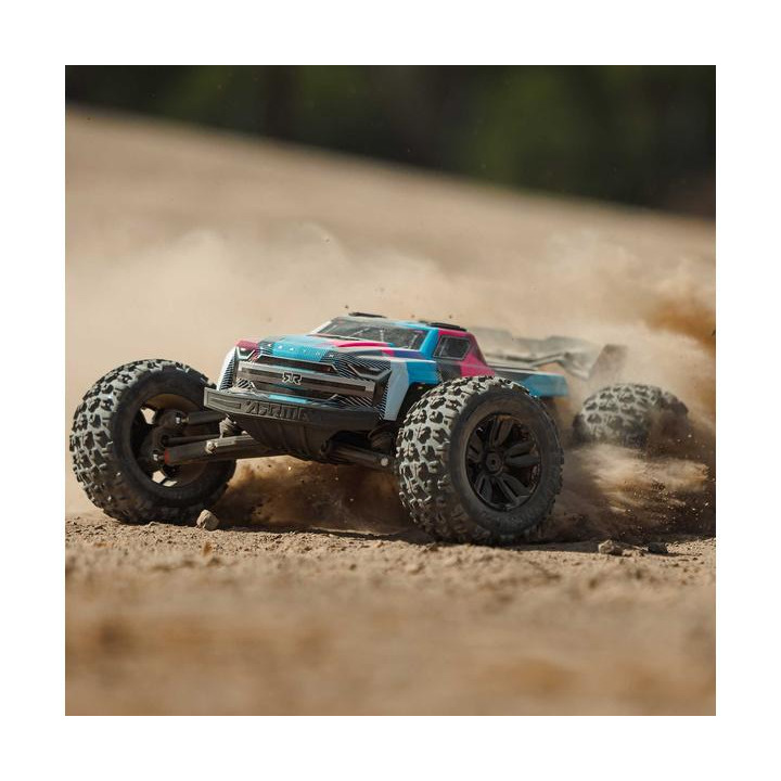 Arrma Kraton 6S V6 BLX 1:8 4WD RTR modrá/růžová