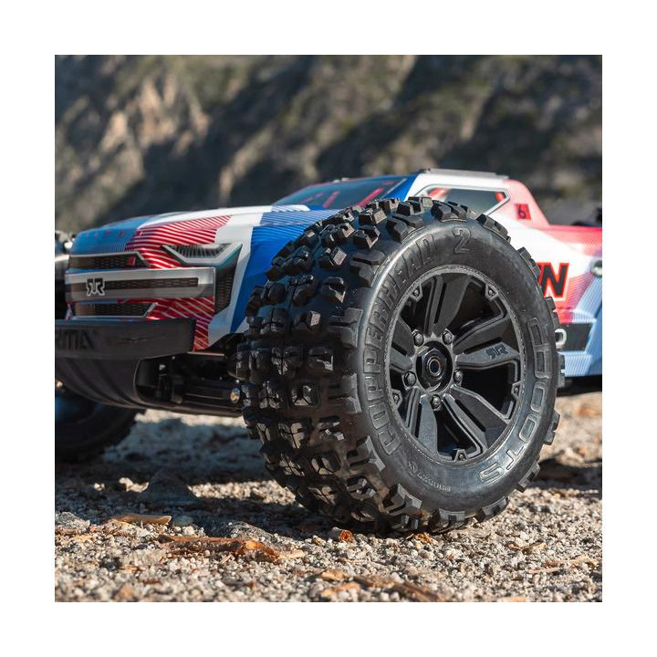 Arrma Kraton 6S V6 BLX 1:8 4WD RTR modrá/růžová