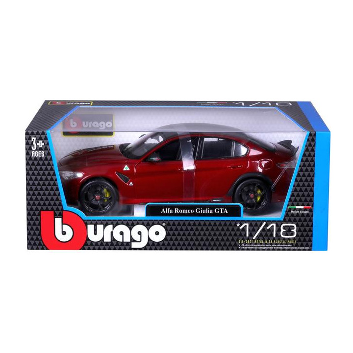 Bburago Alfa Romeo Giulia GTA 1:18 červená metalíza