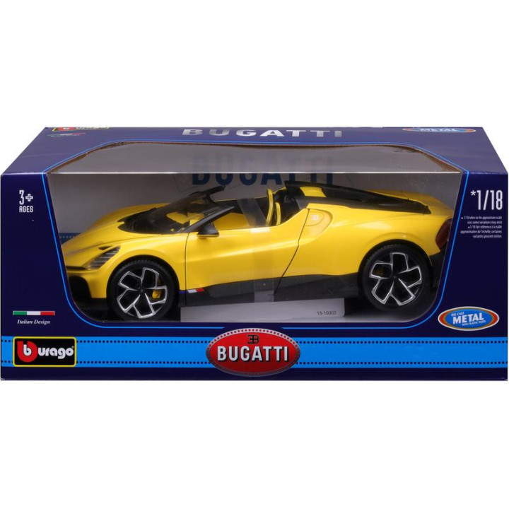 Bburago Bugatti Mistral 1:18 žlutá