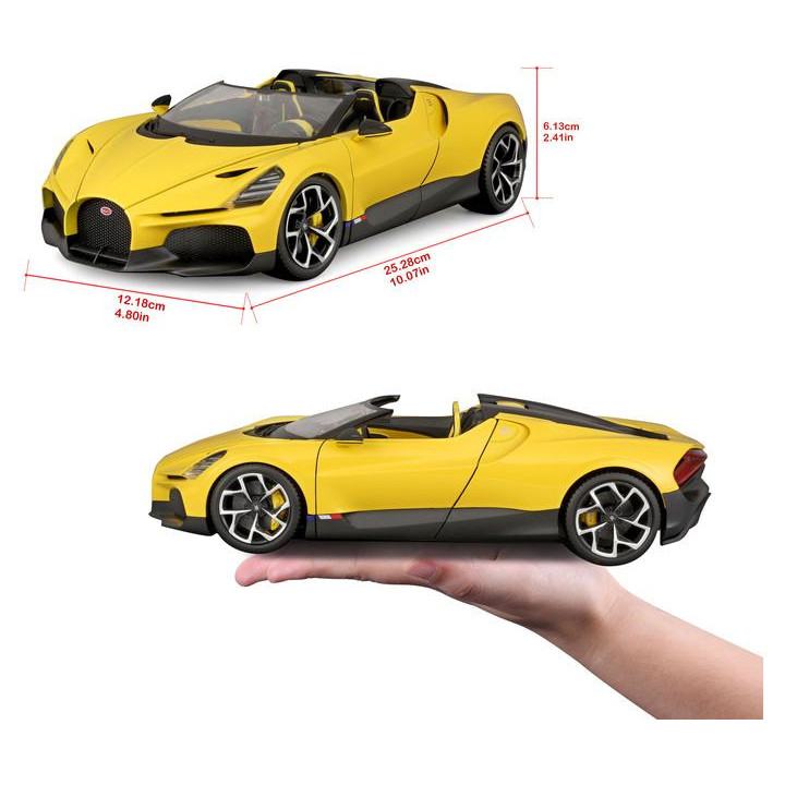 Bburago Bugatti Mistral 1:18 žlutá