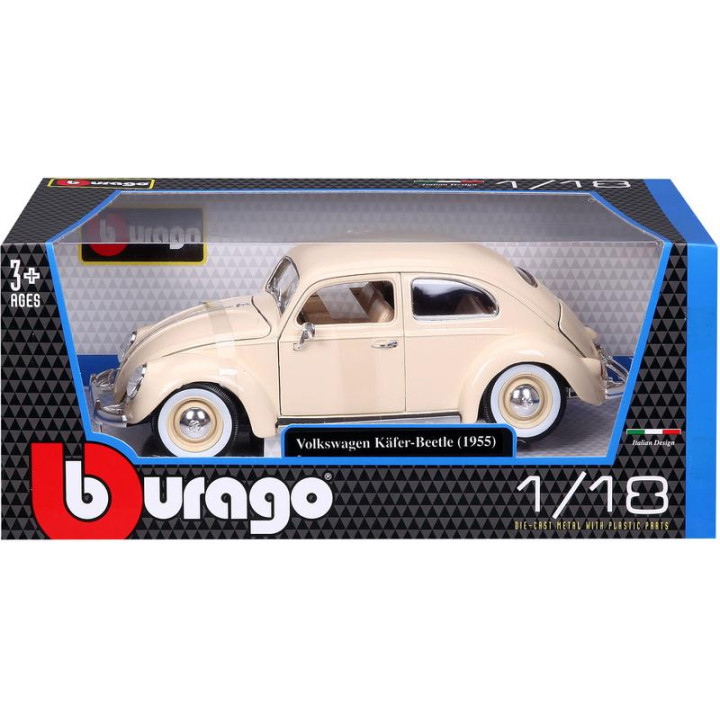 Bburago Volkswagen Kafer Beetle 1955 1:18 béžová