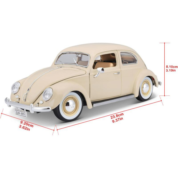 Bburago Volkswagen Kafer Beetle 1955 1:18 béžová