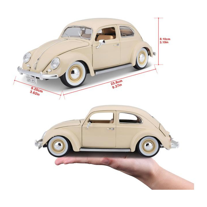Bburago Volkswagen Kafer Beetle 1955 1:18 béžová