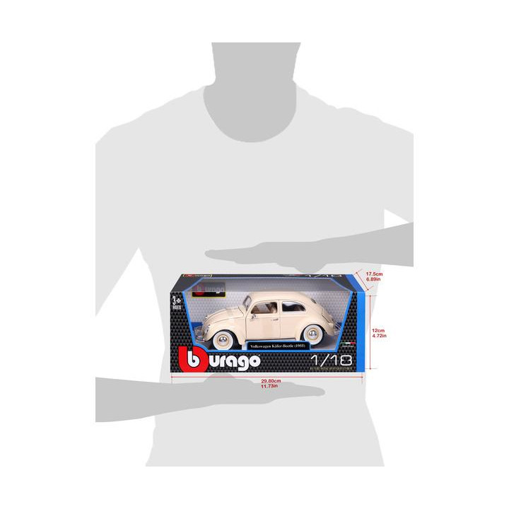 Bburago Volkswagen Kafer Beetle 1955 1:18 béžová