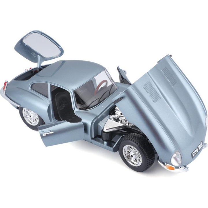 Bburago Jaguar E-type Coupe 1:18 světle modrá metalíza