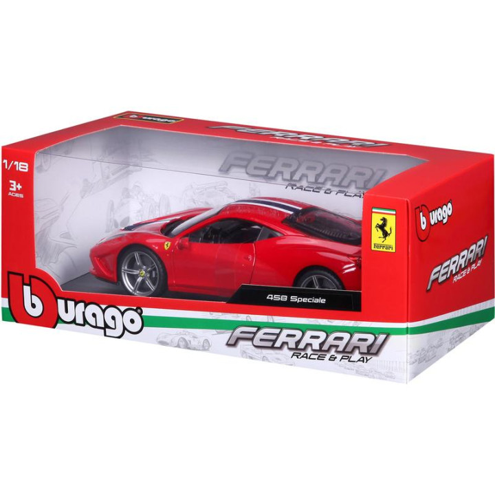 Bburago Ferrari 458 Speciale 1:18 červená