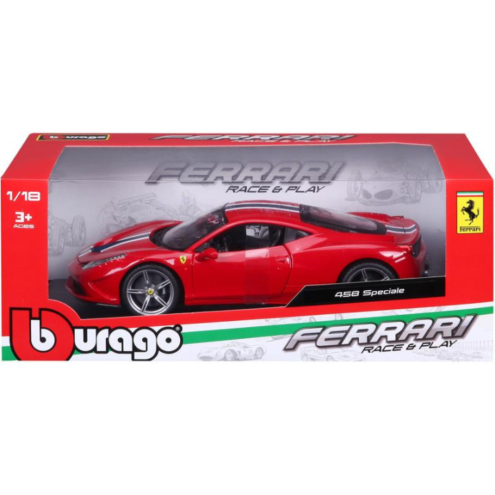 Bburago Ferrari 458 Speciale 1:18 červená