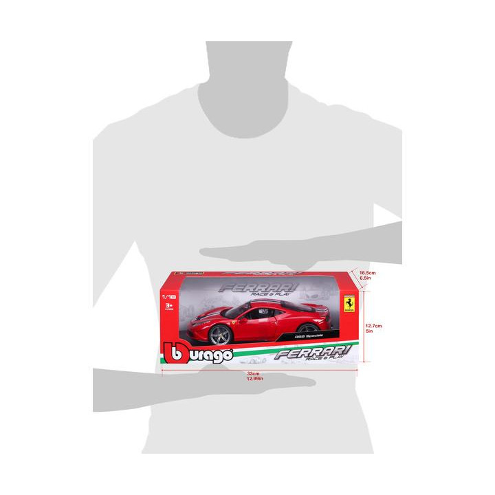 Bburago Ferrari 458 Speciale 1:18 červená
